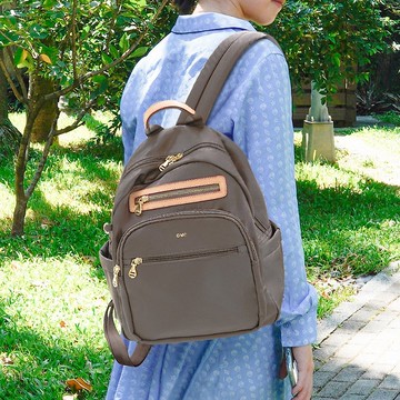 時尚小清新微旅行後背包03460(駝紅)