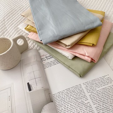 ins簡約莫蘭迪純色60支全棉單雙人床單單品純棉民宿1.2m1.5m1.8m