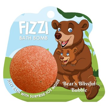 Saboo 泡沫沐浴球 BEAR'S BLISSFUL BUBBLE 小熊的幸福泡泡 內附驚喜小公仔  1顆  100g