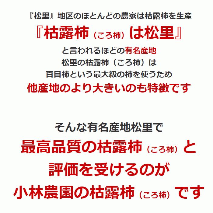 枯露柿（特大）ころ柿・送料無料・干し柿・お歳暮ギフト・山梨県松里地区産・12月中下旬お届け（Y）