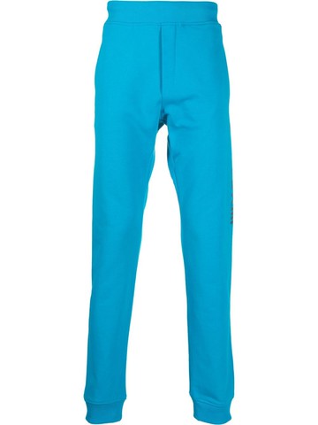 Just Cavalli - logo-print cotton track pants - men - Cotton - L - Blue