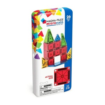 Magna-Tiles 迷你磁力積木-26片旅行套組|聖誕禮物|生日禮物