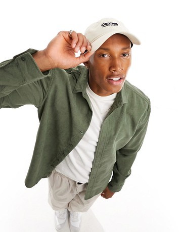New Look cord shirt in mid-green