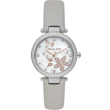 送禮首選★Michael Kors Parker 花漾時刻晶鑽女錶(MK6807)33mm  附提袋【全館滿額折價★APP下單點數4倍送】線上購買享_實體門市同步服務