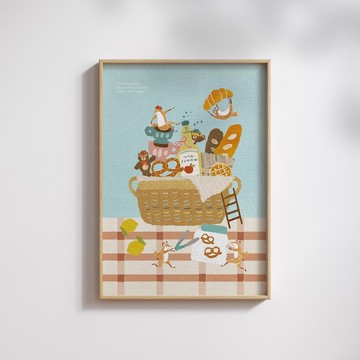 晨間舞曲 Morning Dance | 插畫A4海報