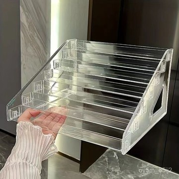 眼影盤收納盒 氣墊粉餅亞克力展示架 桌麵整理收納架 化妝品展示架 指甲油展示架 口紅展示架 化妝品透明收納架 KGST