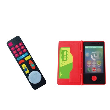 日本 People - 【不搶爸媽3C超值組】刺激腦力遙控器玩具＋寶寶的iT手機玩具