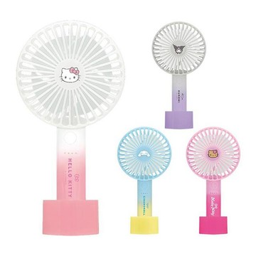 小禮堂 Sanrio 三麗鷗 USB攜帶型電風扇 (漸層款) Kitty 酷洛米 大耳狗