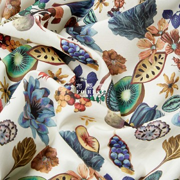 Tana lawn長纖棉布料 果實 Liberty英國進口嬰童女服裝輕盈奢華