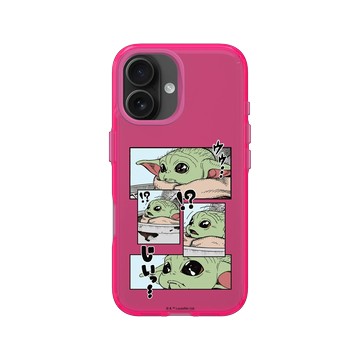 iPhone 16 Clear 粉漾桃 - Star Wars - The Mandalorian - 曼達洛人 - 古古漫畫風