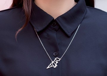 抗敏醫療鋼 幾何長鍊系列-恐龍