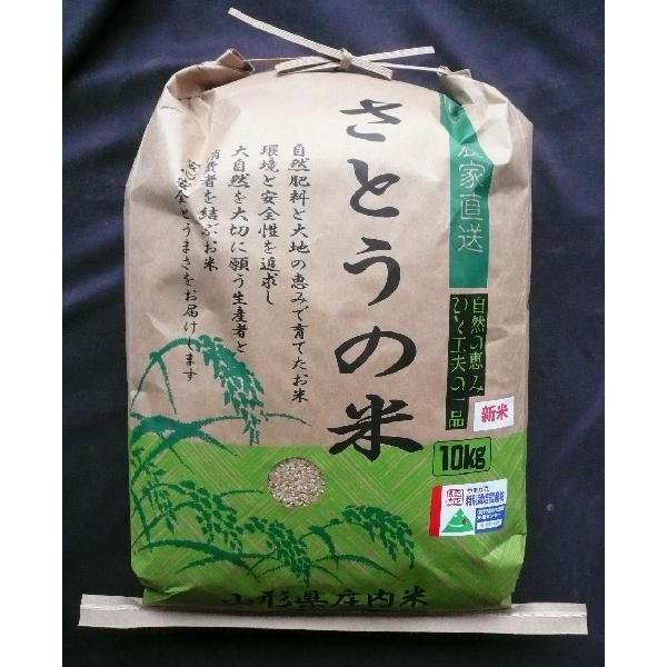 山形県庄内産　コシヒカリ　玄米10kg　特別栽培米　令和５年産