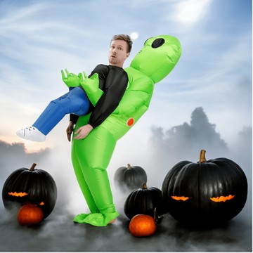 (台灣快速發貨)外星人充氣服裝 萬聖節鬼抱人充氣服裝 行走表演 兒童款身高150cm以下適用)