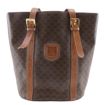 【日本直送】CELINE 賽琳 Old Celine 托特包  સello(Macadam) 圖紋 古董 PVC 棕色 女性【二手】