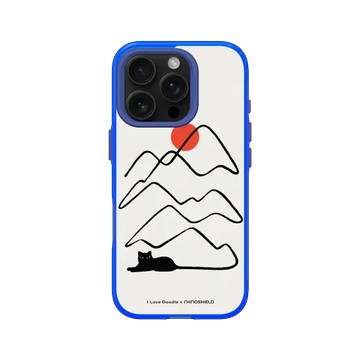 iPhone 16 Pro JellyTint 激光藍 - ilovedoodle (Lim Heng Swee) - Cat Landscape - Tail 貓咪尾巴