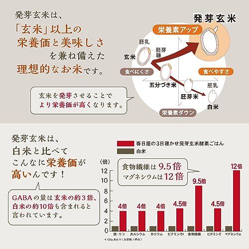 冷凍タイプ 春日屋 3日寝かせ 発芽酵素玄米ごはん 冷凍パック 125g ×30食 酵素玄米 発芽玄米 玄米 ご飯パック