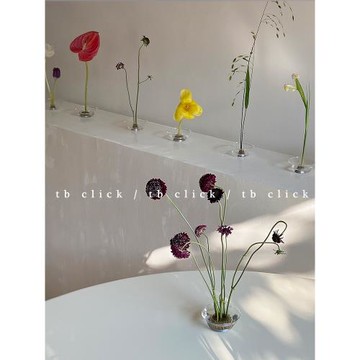 click劍山銅針針式插花器玻璃花器插花神器 花藝裝置藝術陳列道具