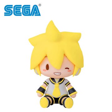 日本正版 鏡音連 可換表情 掌上坐姿公仔 公仔 模型 8cm 坐姿公仔 坐坐公仔 初音未來 SEGA - 424033