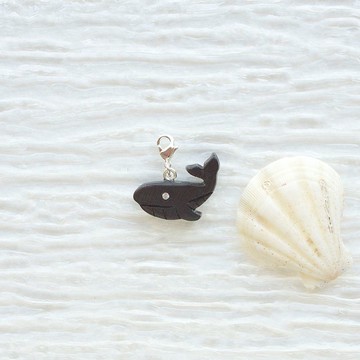 手工木製吊飾 座頭鯨 吊飾  禮物訂製