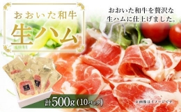 大分県産 おおいた和牛 生ハム 500g（50g×10）