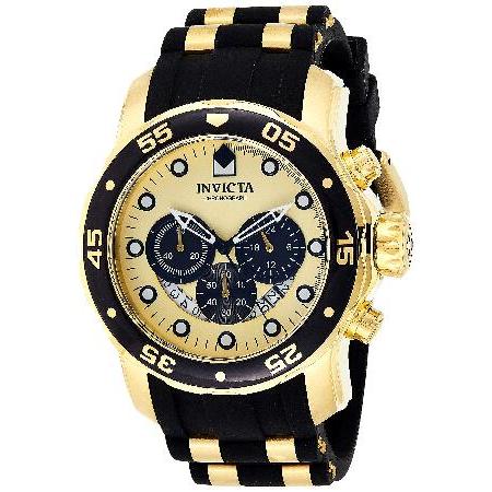 Invicta Pro Diverクロノグラフゴールドダイヤルメンズ時計24852