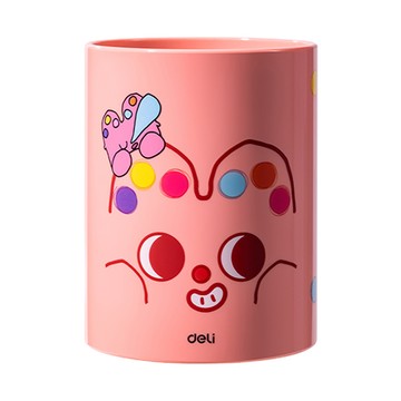 得力Deli PUPUBABY筆筒/EZ450/粉色/104x79mm
