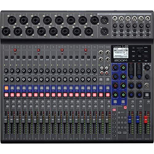 Zoom LiveTrak L-20 20-Input Digital Mixer  Multitrack Recorder with Audio- 並行輸入品