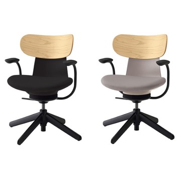 *KOKUYO ingLIFE 日系機能 人體工學固定椅腳辦公椅(有扶手)-黑/淺灰