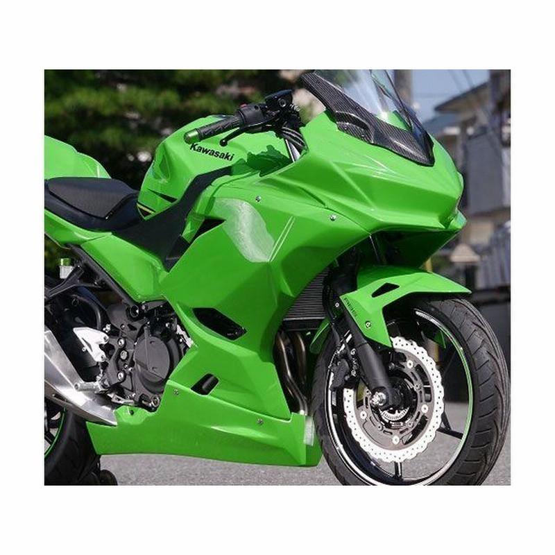 Ninjaカウル ブラック/グリーン（カワサキから「Ninja ZX-6R