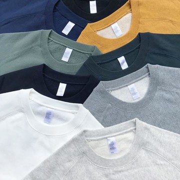 400g純棉美式復古衛衣男長袖無帽套頭加絨保暖運動基礎款純色寬松