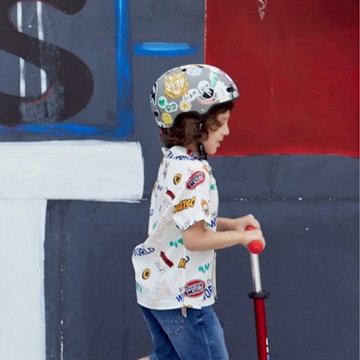 Micro 瑞士 Helmet LED安全頭盔-街頭風