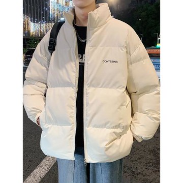 秋冬季加絨厚男士棉服裝2024年新款羽絨棉衣外套男生棉襖面包情侶