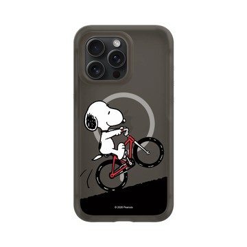 iPhone 15 Pro Max AirX 本質黑 - 史努比 Snoopy - 騎腳踏車