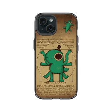 iPhone 15 Clear 酷墨灰 - 怪奇事物所 Incrediville - 維特魯威所長
