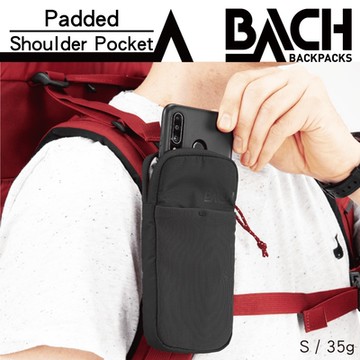 BACH Padded Shoulder Pocket 方形肩帶手機包 297075 黑色 S