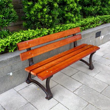 歐式重型5尺鑄鐵公園長椅 (附椅背)