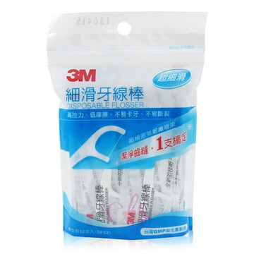 [$699免運] 3M 細滑牙線棒 - 單包裝32支 ☆艾莉莎ELS☆
