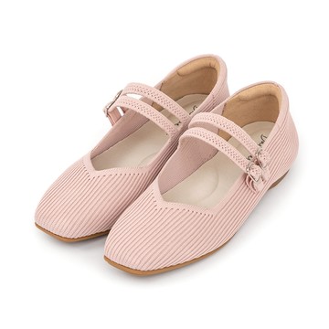 D+AF 【3D零感雲織鞋】雙帶方頭瑪莉珍鞋 