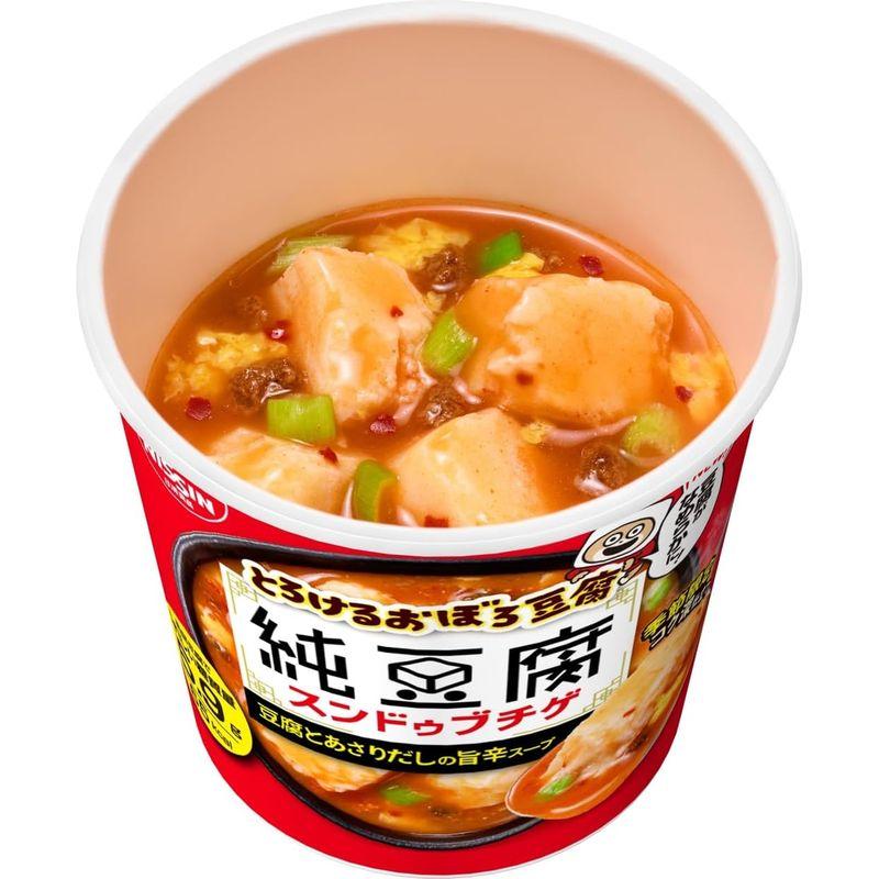 日清食品 とろけるおぼろ豆腐 純豆腐 スンドゥブチゲ 豆腐とあさりだしの旨辛スープ 17g ×6個