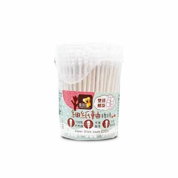 喜多棉棒細紙軸200支 *小柚子*