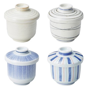 【美濃燒】日本 茶碗蒸碗 (4款可選) 茶碗蒸杯 蒸蛋杯 蒸蛋碗 日本餐具 餐具 蒸碗