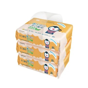 屈臣氏手口專用嬰兒柔濕巾20片3包