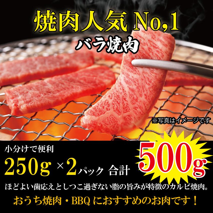 佐賀牛 A4 A5ランク 黒毛和牛 バラ 焼肉 BBQ  2〜3人 500g （250g×2）ギフト 御中元 御歳暮 贈答