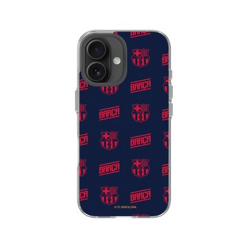 iPhone 16 Clear 透明 - FC Barcelona - Pattern