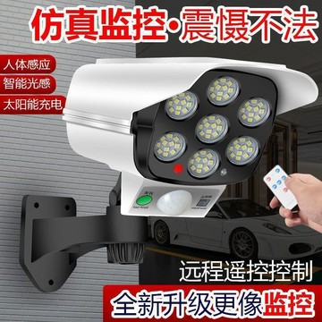 🔥在臺出貨🔥太陽能照明燈庭院燈人體感應戶外防賊超亮仿真監控攝像頭路燈