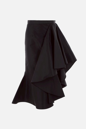 ALEXANDER McQUEEN polyfaille asymmetric skirt Woman
