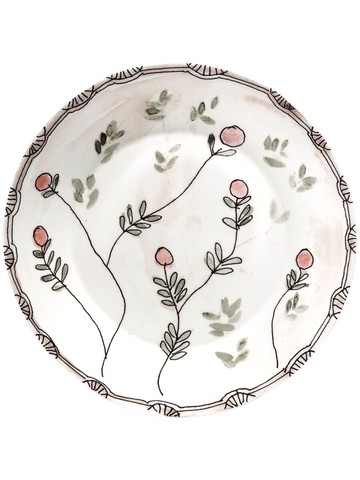 Serax - x Marni Midnight Flowers deep plates (set of 2) - unisex - Bone China - One Size - Neutrals