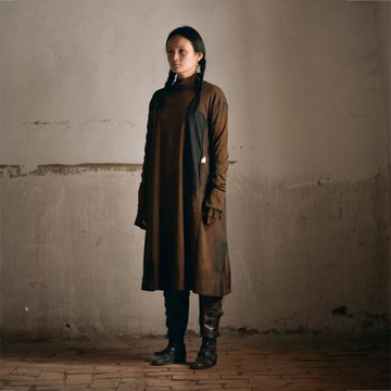 左岸迷香原創設計真絲印花彈力連衣裙 22FW5013