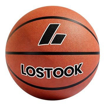 LOSTOOK 室內靜音高彈力籃球 棕色  1個  7號  單一商品