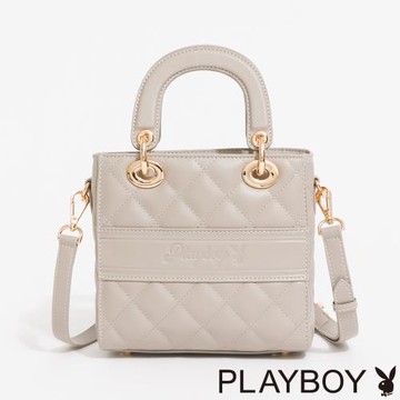PLAYBOY - 小手提包附長背帶  Loving heart系列 - 灰色